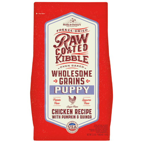 Stella & Chewy's Raw Coated Wholesome Grain Chicken, Pumpkin & Quinoa