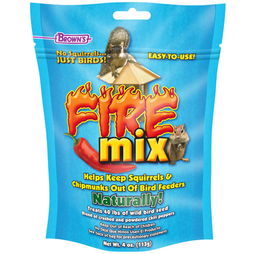 Brown's Fire Mix Squirrel Deterrent, 4 oz