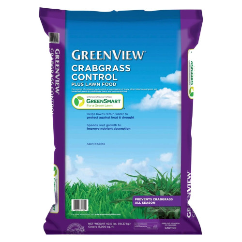 GreenView Crabgrass Control Plus Lawn Food with GreenSmart 15,000