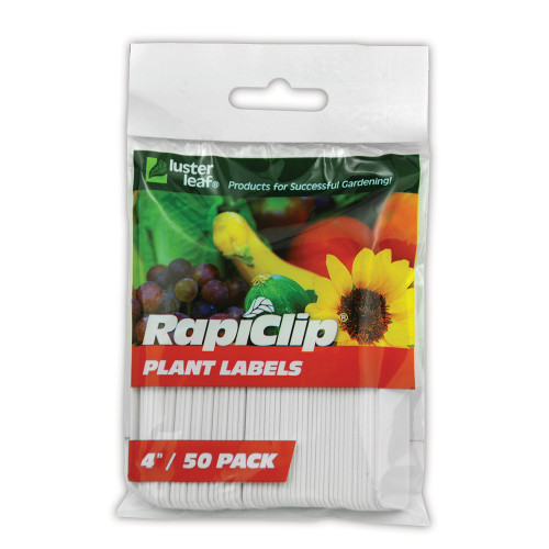 Luster Leaf Rapiclip 4" Plant Labels, 50 Pack