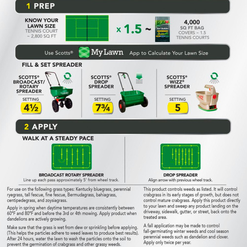 Scotts Turf Builder Triple Action Lawn Fertilizer 4,000 Square Feet