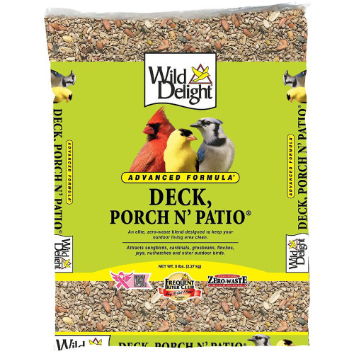 Wild Delight Deck Porch N' Patio Bird Food, 5 lb