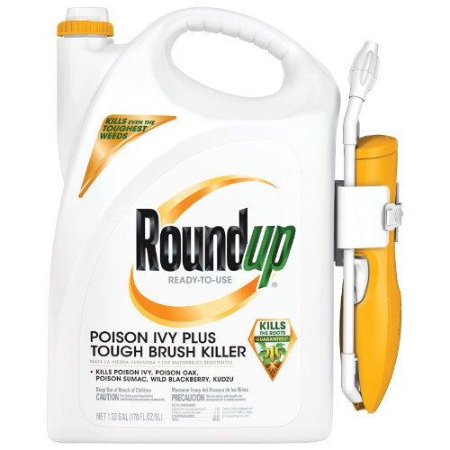 Roundup Poison Ivy Plus Tough Brush Killer Ready-To-Use Comfort Wand, 1.33 Gallon