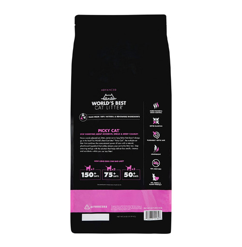 World's Best Picky Cat Unscented Clumping Corn Cat Litter, 24 lb