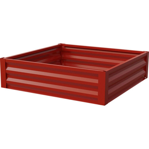 Panacea Raised Metal Garden Bed, Barn Red