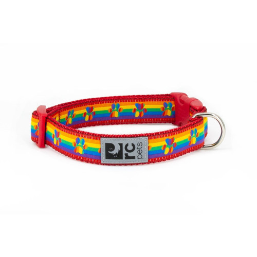 RC Pet Clip Dog Collar Rainbow Paws, Small