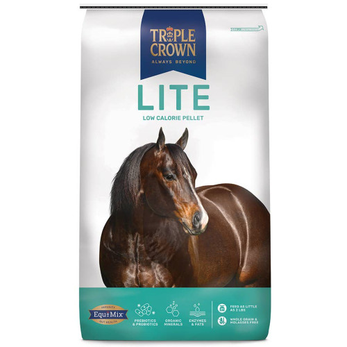 Triple Crown Lite Pelleted Grain-Free Horse Feed, 50 lb