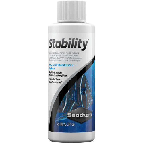 Seachem Stability Biological Conditioner for New Fish Tanks,  3.4 oz