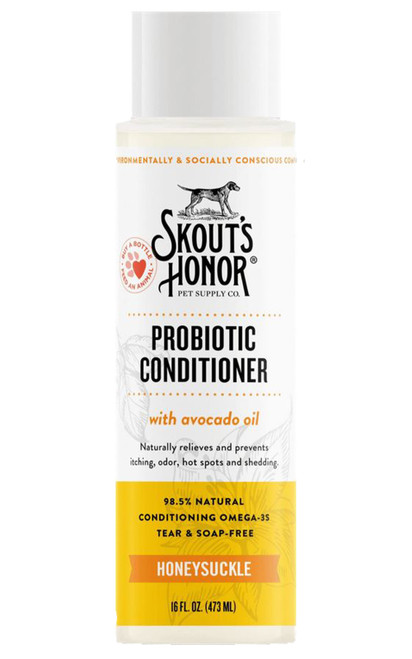 Skout's Honor Probiotic Honeysuckle Conditioner For Dogs & Cats, 16 oz