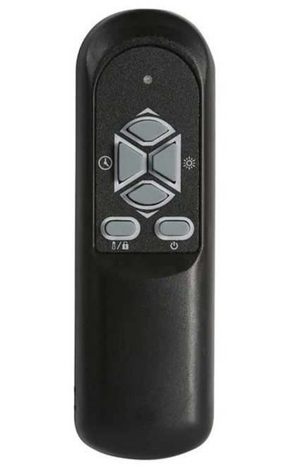 Comfort Zone 1500 Watt Electric Digital Quartz Infrared Cabinet Space Heater  with Remote Control, Black