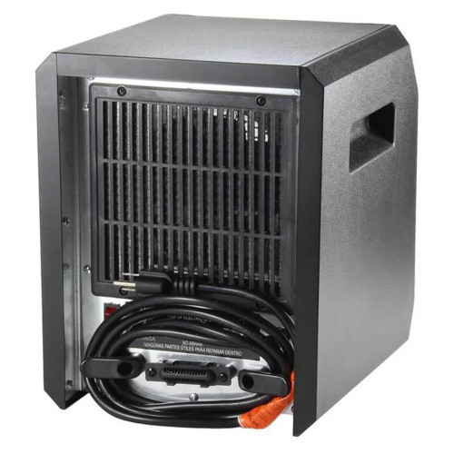 Comfort Zone 1500 Watt Electric Digital Quartz Infrared Cabinet Space Heater  with Remote Control, Black