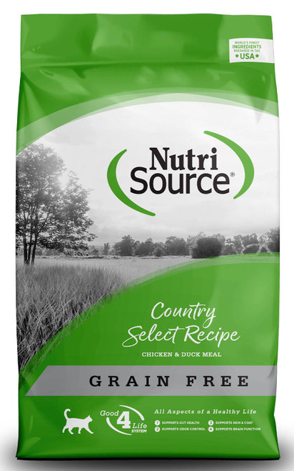 NutriSource Country Select Recipe Grain-Free Dry Cat Food, 6.6 lb