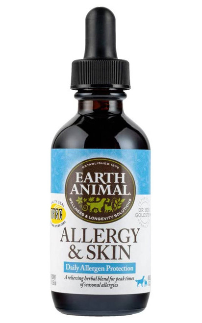 Earth Animal Allergy & Skin Organic Herbal Remedy For Pets, 2 oz