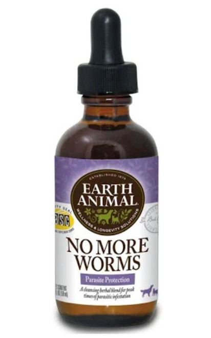 Earth Animal No More Worms Organic Herbal Remedy, 2 oz
