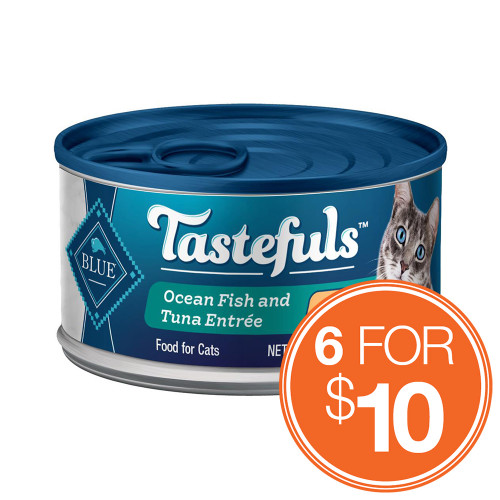 Blue Buffalo Tastefuls Ocean Fish & Tuna Pate Adult Cat Food, 3 oz