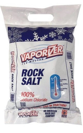 Vaporizer 50-lb Natural Sodium Chloride Rock Salt Ice Melt in the