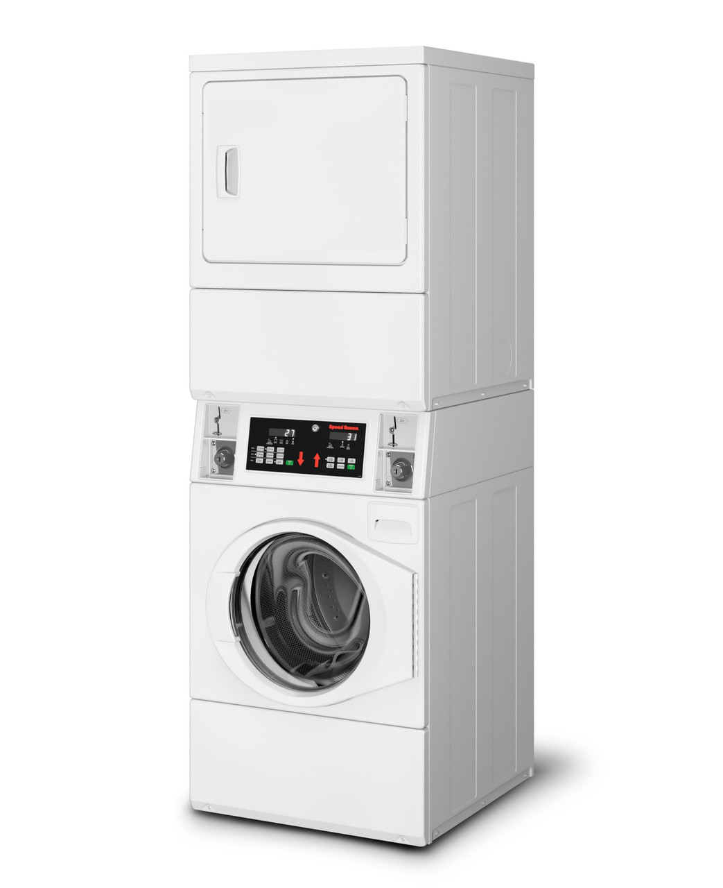 Speed Queen Commercial Multi-Housing Stacked Washer/ Dryers With Quantum Gold Pro Controls