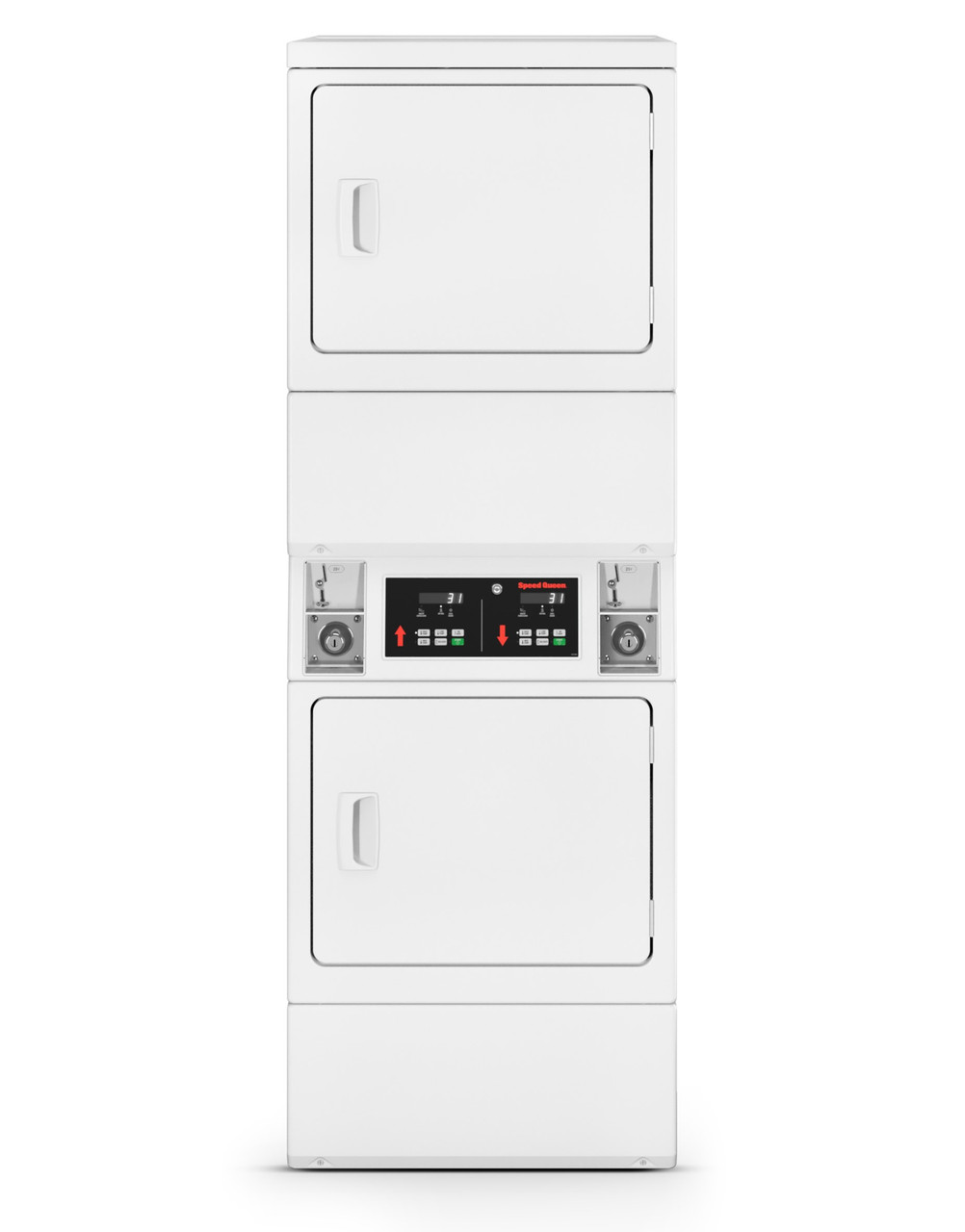 Speed Queen Commercial Multi Housing Stacked Dryer With Quantum Gold Pro Controls