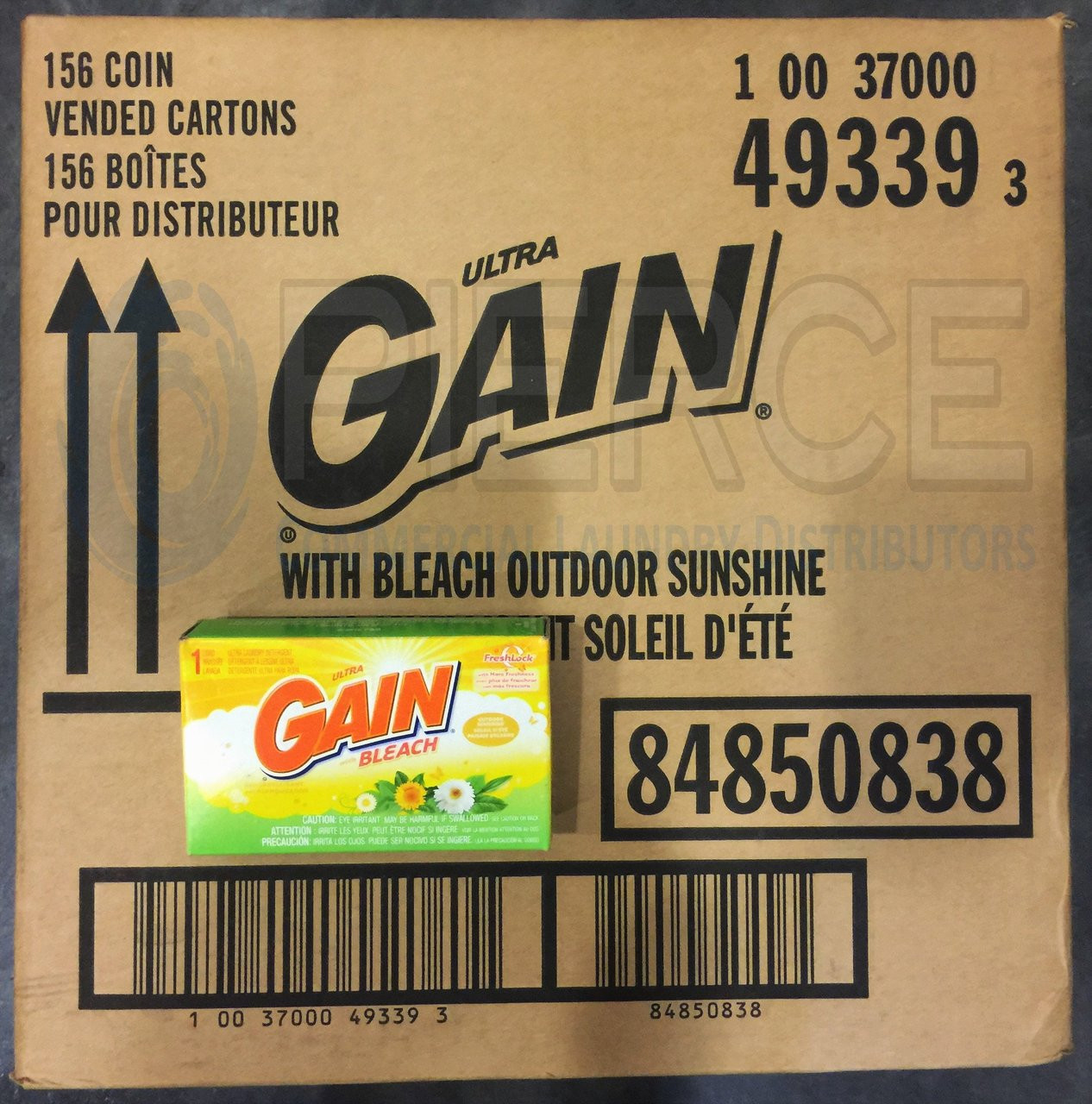 Gain® with Bleach Laundry Detergent Coin Vend Pierce Commercial