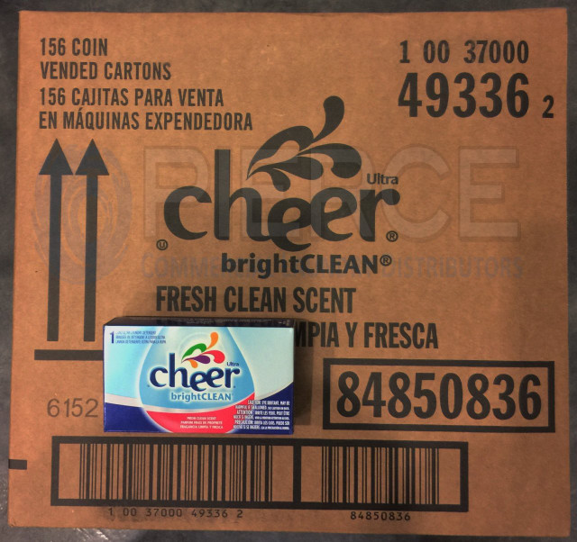 Cheer® Powder Laundry Detergent Coin Vend - Pierce Commercial Laundry ...
