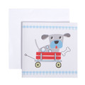 Gift Enclosure Card - Puppy In Wagon