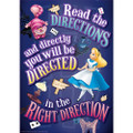 Alice in Wonderland Directions Classroom Poster