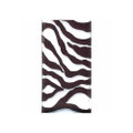 Offray Zebra Wired Edge Ribbon WhiteBlack