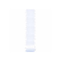 Offray Feather Edge Satin Ribbon White