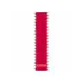 Offray Feather Edge Satin Ribbon Red