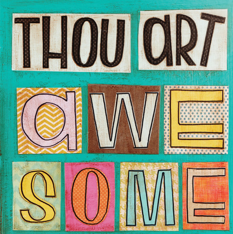 Gift Enclosure Card - Thou Art Awesome