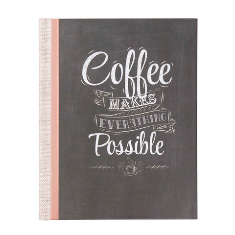 Markings® by C.R. Gibson - "Coffee" Bound Journal - Ruled, 5" x 6"