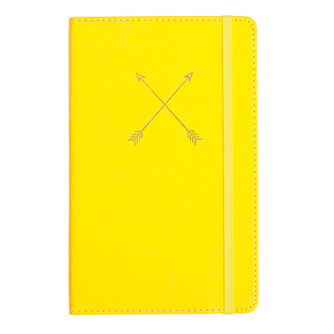 Yellow Leatherette Journal, 5 x 8