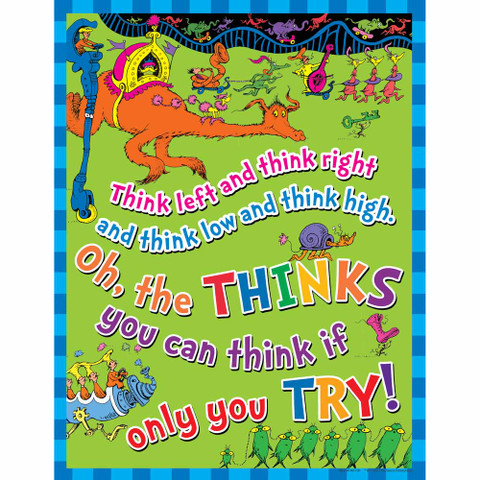 Dr. Seuss™ Think Left Think Right Poster