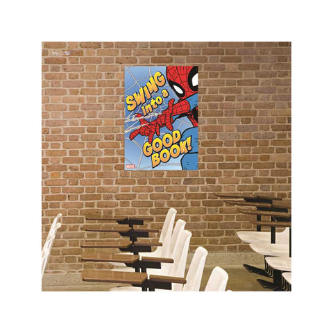 Marvel™ Spider-Man Swing Into A Good Book Poster 13" x 19"