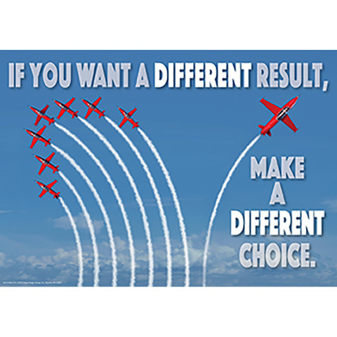 If You Want Different Results Classroom Poster