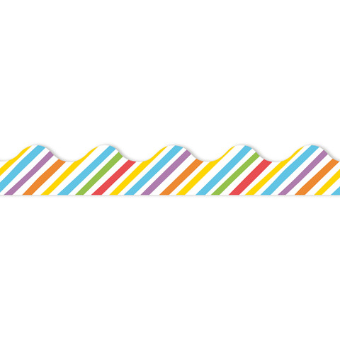 Growth Mindset Rainbow Stripes Deco Trim®