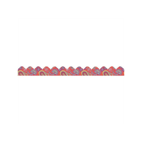 Positively Paisley Coral Paisley Arch Deco Trim® Extra Wide Die Cut