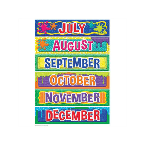 Color My World Calendar Bulletin Board Set