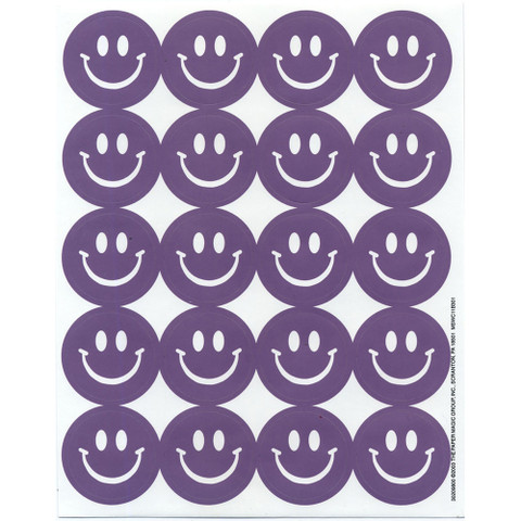 Grape Scented Smile Stickers