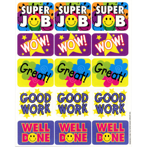 Super Job Success Stickers