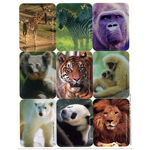 Zoo Animals Giant Stickers