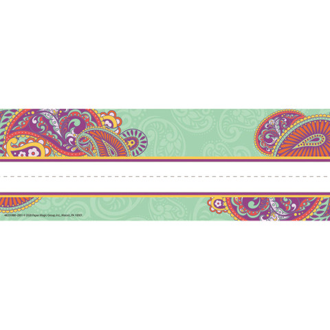 Positively Paisley Self-Adhesive Name Plates