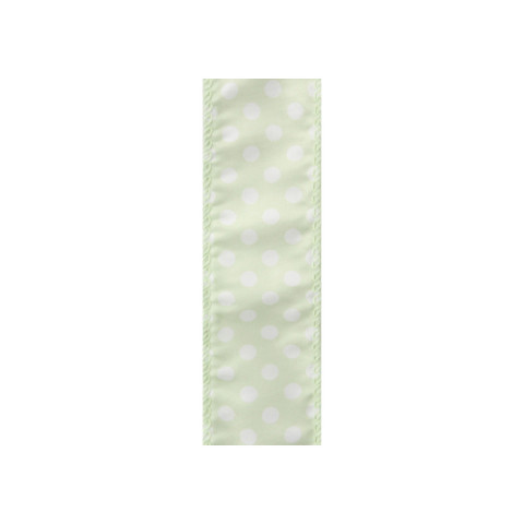 Offray Spring Value Wired Edge Ribbon Light Green