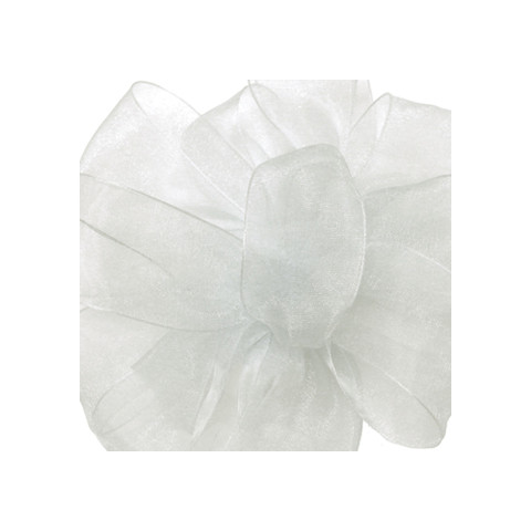 Offray Simply Sheer Asiana Ribbon Antique White