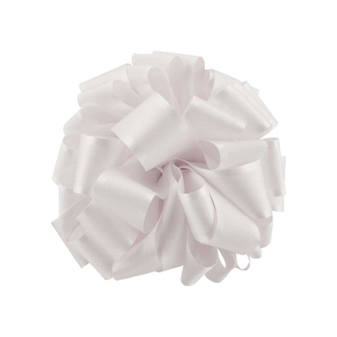 Offray Satin Grosgrain Ribbon White Offray Satin Grosgrain Ribbon White