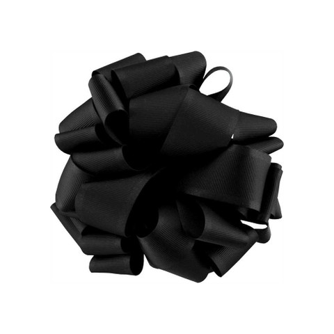 Offray Satin Grosgrain Ribbon Black