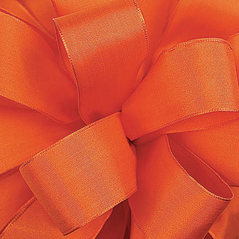 Offray Revogue Wired Edge Ribbon Indian Orange