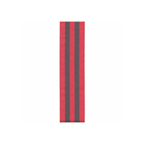 Offray Power Stripes Grosgrain Ribbon Red
