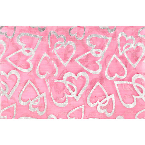 Offray Lovefoiled Ribbon Fuchsia