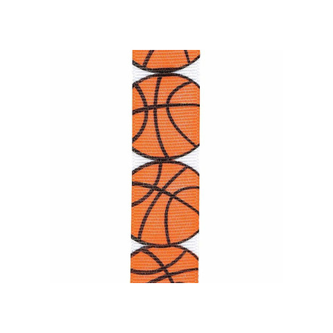 Offray Grosgrain Sports Ribbon Basketball